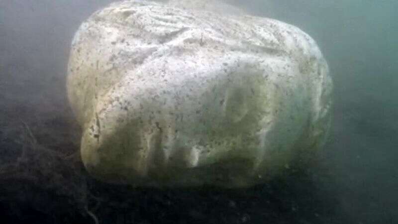 La misteriosa testa di marmo ritrovata sul fondale del Lago di Nemi