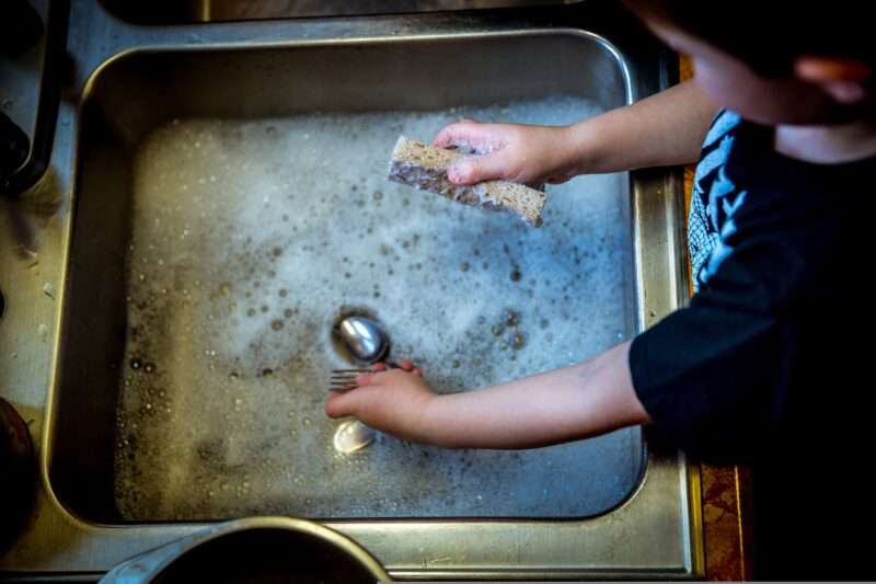 Spugne da cucina e microplastiche: il rischio nascosto